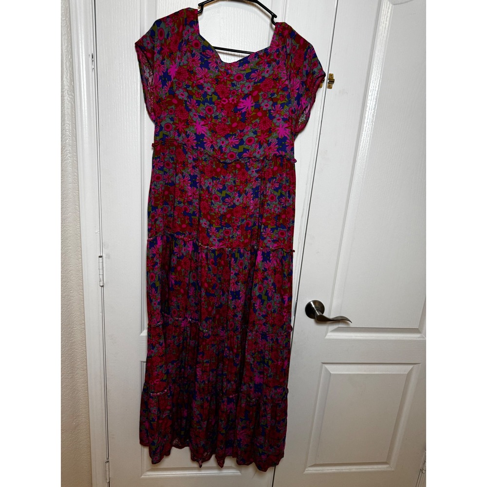 ‼️SALE‼️ Natural Life Berkley Boho Floral Dress Womens Medium - Picture 6 of 6